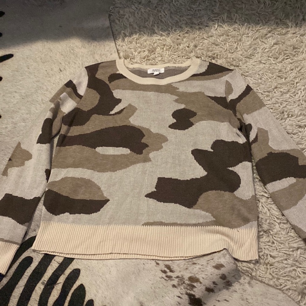 Soft camo sweater